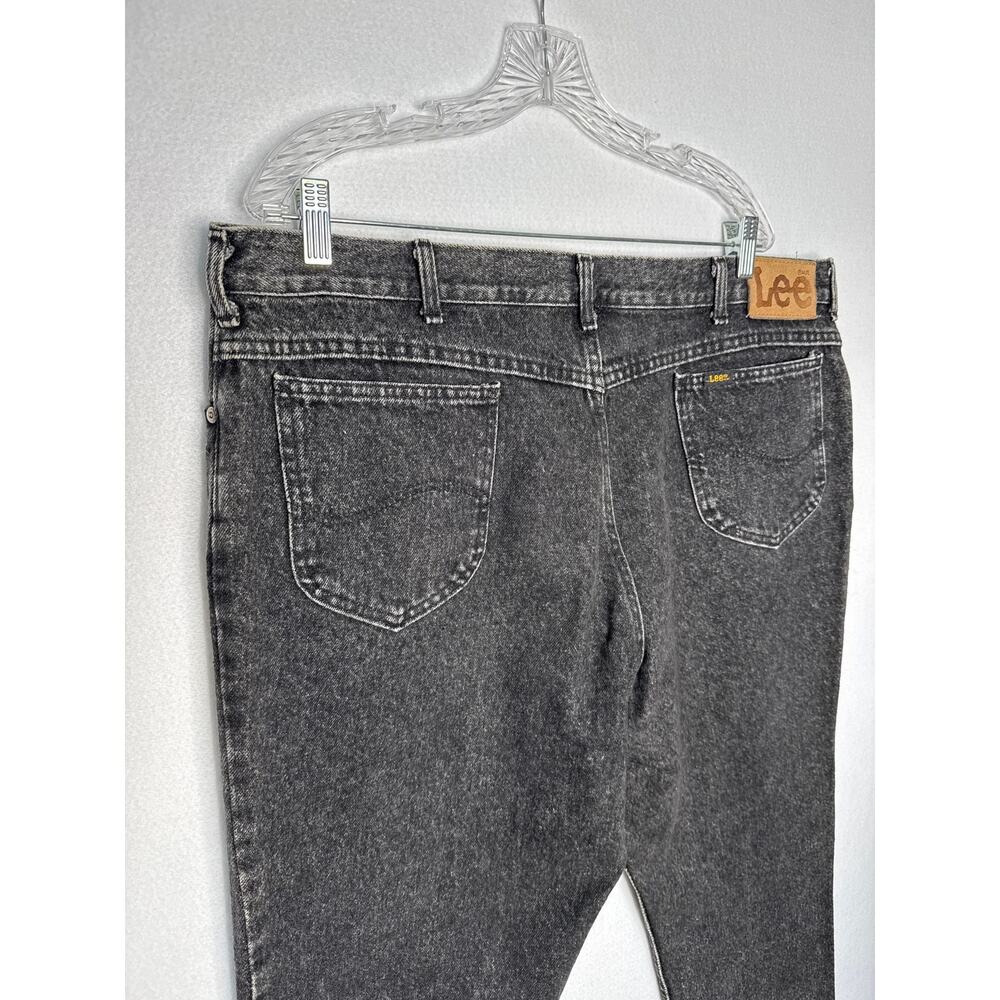 1990s Lee Black Denim Jeans USA Made 42x29 Vintage - Picture 11 of 11
